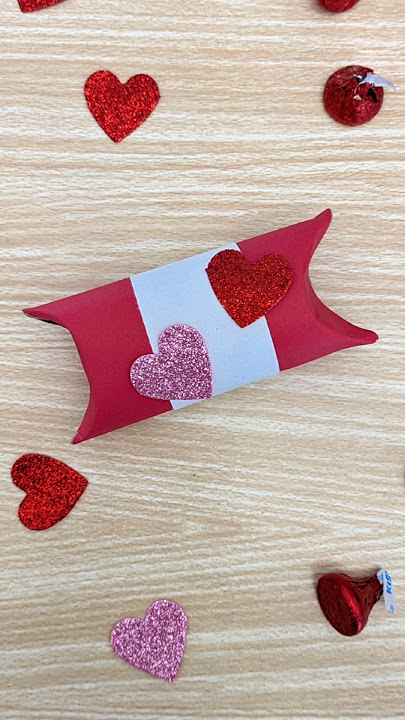Save the cardboard tube to make this cute Valentine #crafts