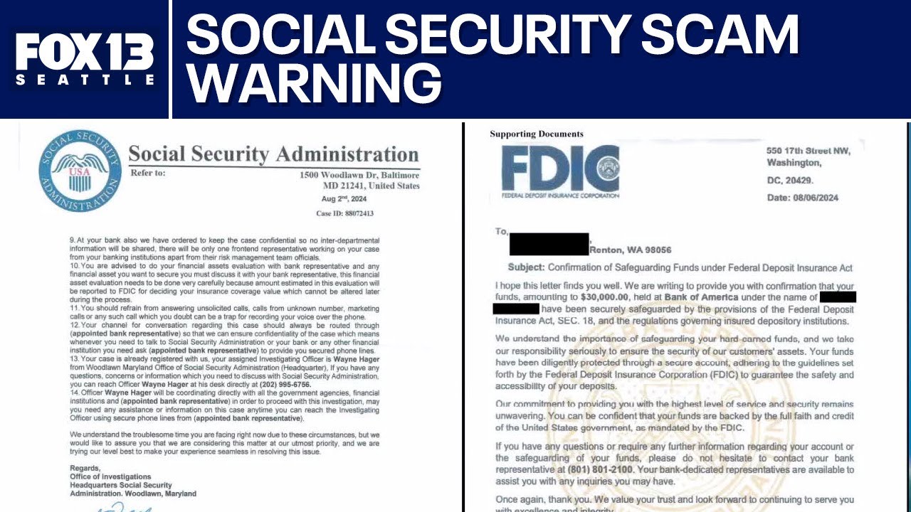 Social Security scam warning in western WA | FOX 13 Seattle - YouTube