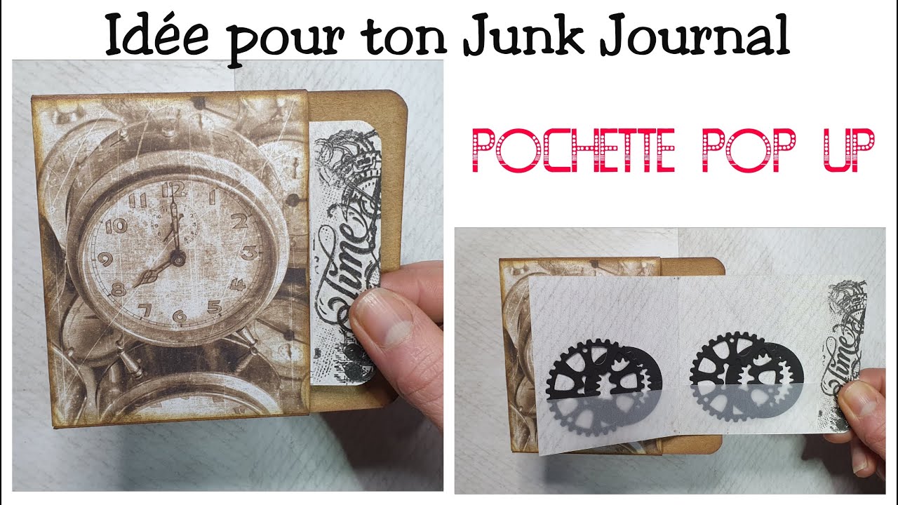 Idée pour ton Junk Journal *32* Pochette Pop Up