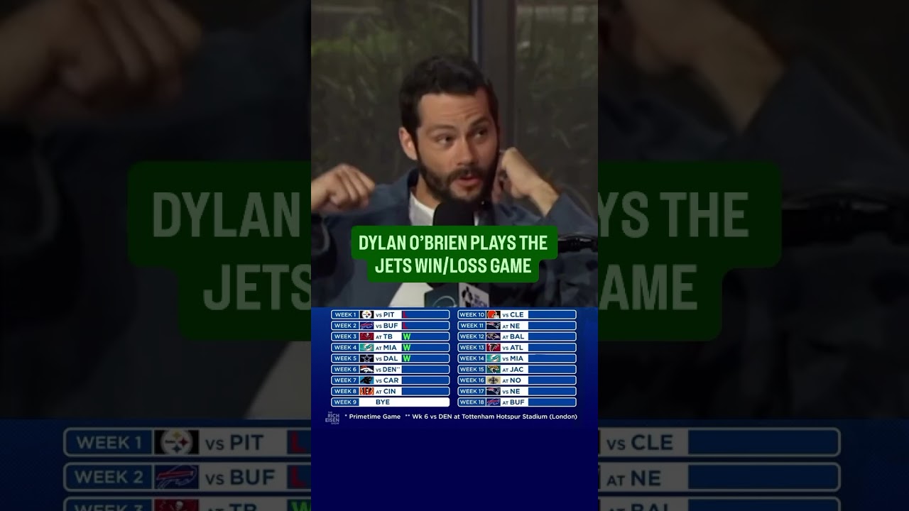 Jets Superfan Dylan O’Brien Predicts New York Will Win HOW MANY Games?!?