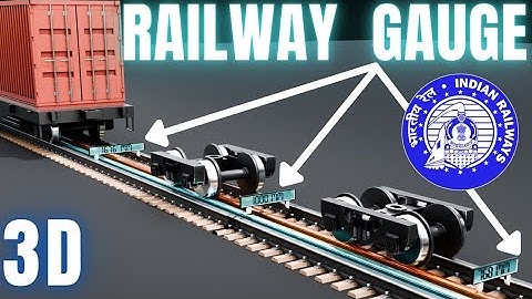 Types of Track Gauges used in Railway | Using 3D Animation | @tarun_nagle #animation #train