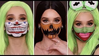 QUICK & EASY Last Minute HALLOWEEN MAKEUP Looks! *DIY MASK* screenshot 2