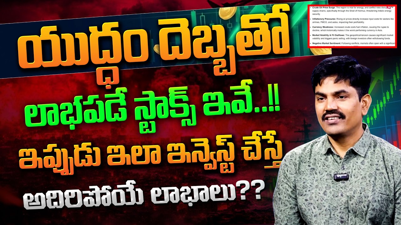 iran israel war effect-Best Stocks to Buy Now.?| Sundara Rami Reddy | Stock Market | SumanTV Naveena