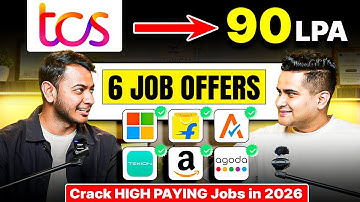SECRET Strategy To Get INTERVIEW Calls 🔥TCS to 6 offers at Amazon, Microsoft, Flipkart (DSA in 2026)