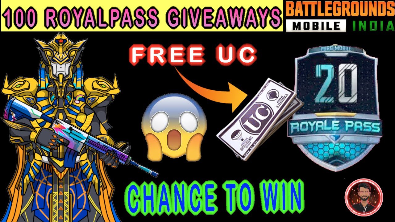 100 RP Giveaways | 🔥 GET PUBG FREE  SEASON 20 ROYAL PASS | HOW TO GET FREE ROYALPASS