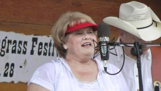 Molly and Tenbrooks at the Aug 2011 buegrass festival in Pocatello, ID.