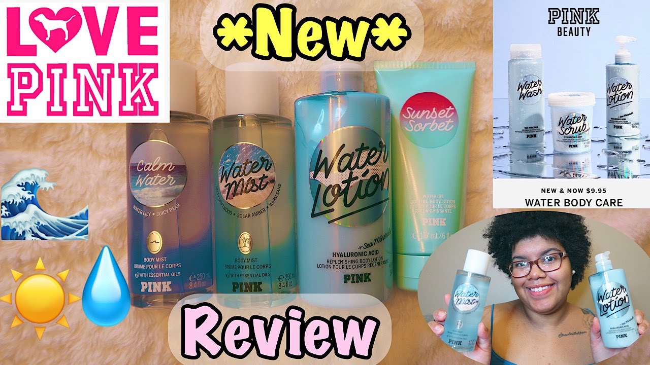 NEW VICTORIA'S SECRET PINK WATER LINE COLLECTION REVIEW ! |2021| |SHAI ...