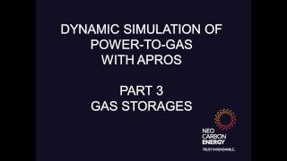 Apros Power to Gas, Part 3 - Gas storage