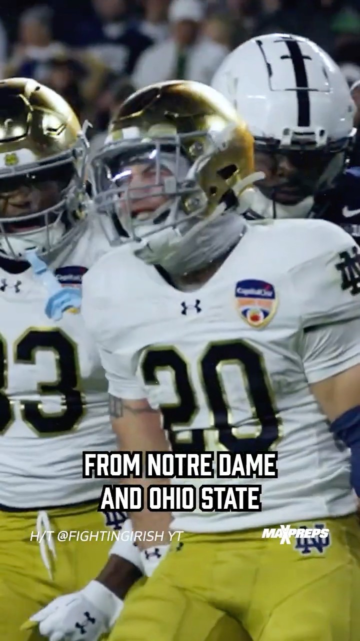 Where every player on Notre Dame and Ohio State was rated in HS ? #shorts