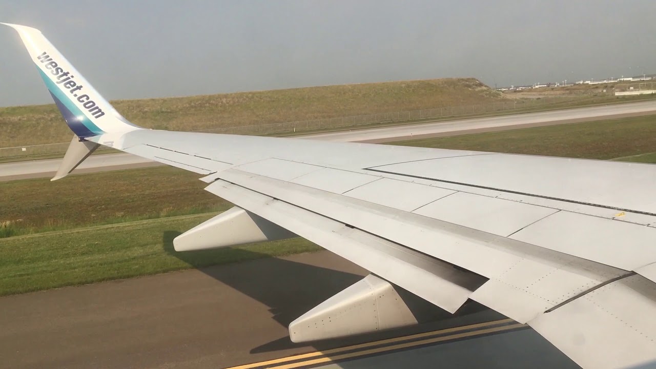 WestJet 737-800 Takeoff From Calgary! (HD)