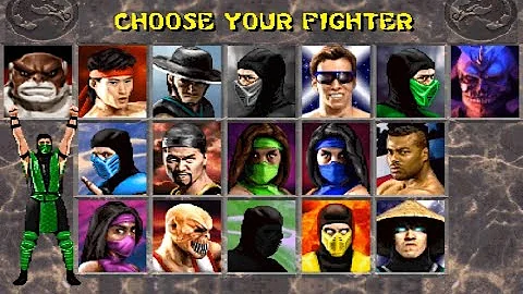 Mortal Kombat Komplete ( Mortal Kombat 2 ) REPTILE Gameplay Playthrough