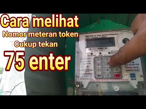 Nomor Meter Dan Token Listrik PLN Prabayar. 