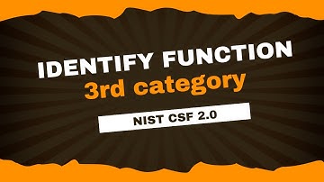 Lecture-14 | NIST CSF 2.0 – Identify Function – 3rd Category | Hemang Doshi | 2024