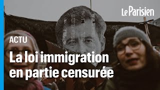 A third of the immigration law struck down by the Constitutional Council