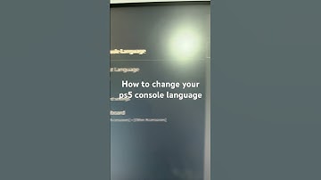 How to change your ps5 console language