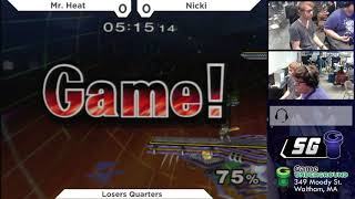 Sg 21.8 Ssbm - Mr. Heat Falco Vs. Cgn Nicki Fox - Melee Lqf