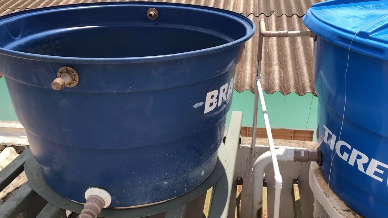 Caixa D água Baixa Fortlev Para Telhado Baixo Interligando Duas Caixas Dagua Com Tamanhos Diferentes Youtube