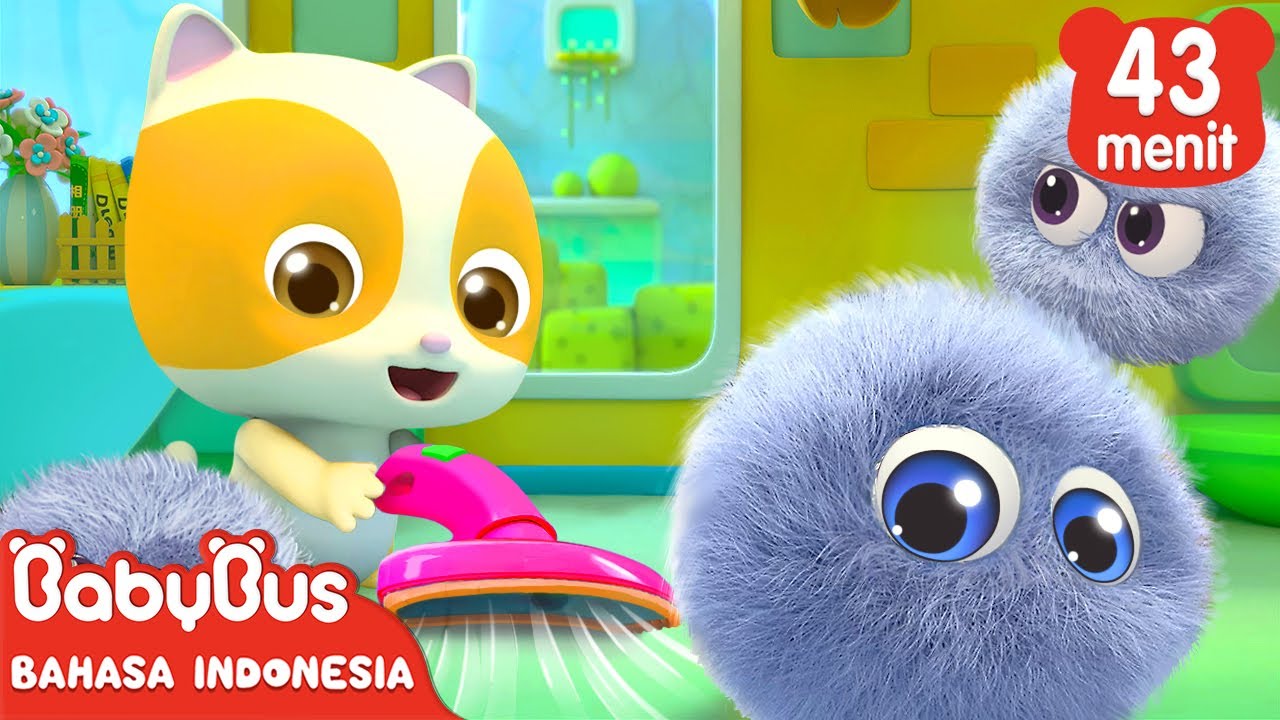 ⁣Debu Sedang Mengadakan Pesta Di Sofa | Lagu Anak-anak | Kucing Lucu | BabyBus Bahasa Indonesia