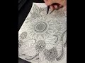 How to draw Botanical doodle zentangle #12