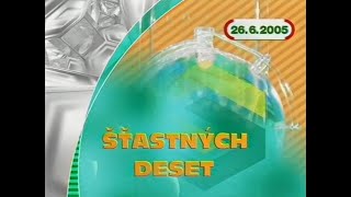 ČT1 - Losování Šťastných 10 - 26.6.2005