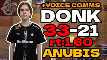 🔥donk (33-21) rt:1.60 w/suns1de (anubis) l EU FACEIT RANKED #cs2 #pov