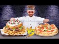 Thử Thách Làm Món Ăn Khổng Lồ / Burger Khổng Lồ Và Pizza Với Burger