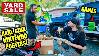 Rare Nintendo Posters Found at Yard Sale! Garage Sale Game Finds!