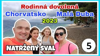 Rodinná dovolená Chorvatsko Malá Duba 2023 5.díl - Natržený sval