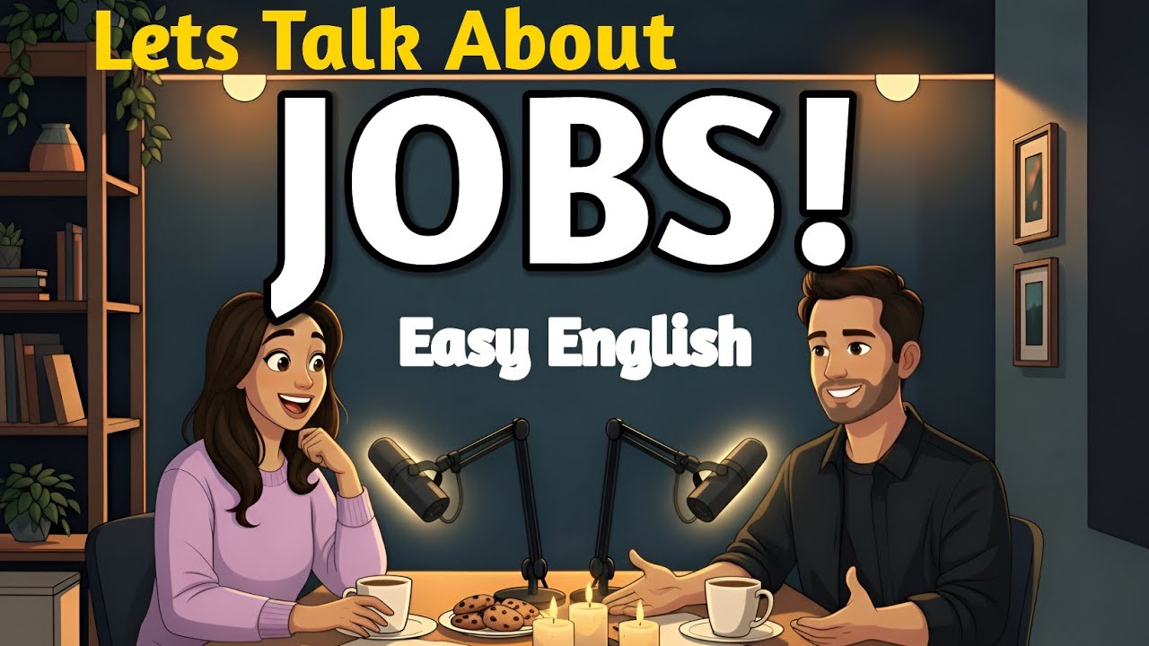 Easy English Conversation About Jobs | Job Interview Questions & Workplace English (A1–A2)