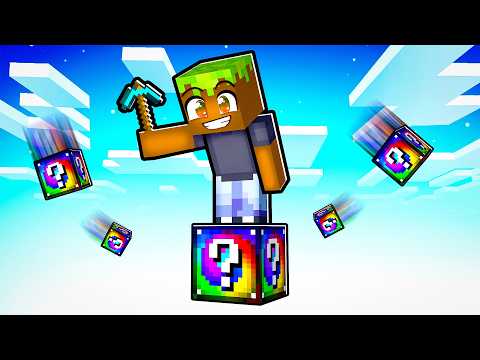 Minecraft ama TEK BLOK ???