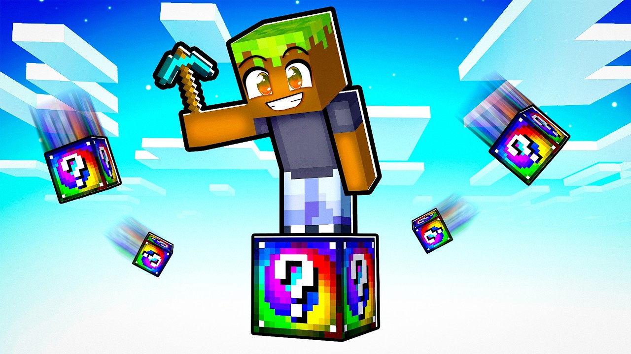 Minecraft ama TEK BLOK ???