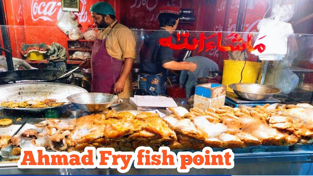 food street in sialkot Ahmad fish fry point Best fish fry fish