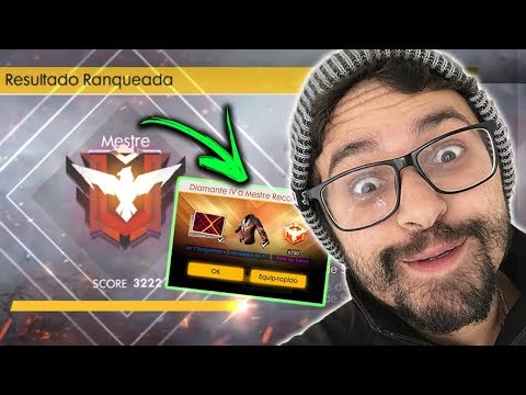 CHEGUEI NA LIGA MESTRE DO FREE FIRE E CHOREI DE ALEGRIA (me emocionei)