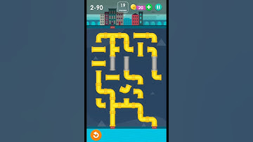 Smart puzzles pipes normal level 90 #how to solve pipes level 2-90