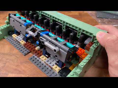 레고 타자기 #2 (Lego typewriter #21327) - 내부 작동파츠 일부 조립 및 작동영상