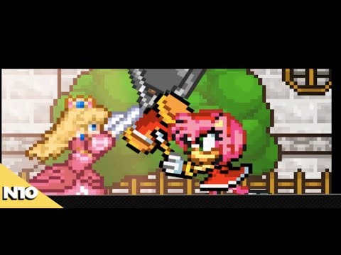 Sprite Battle: Peach vs Amy ( スプライトバトル：ピーチvsエイミー)