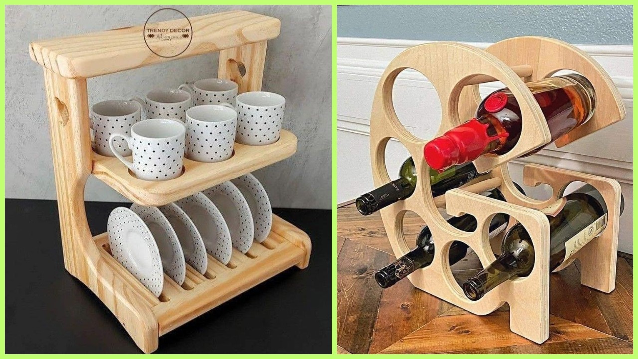 +207 iDEAS de MUEBLES de MADERA fáciles y sencillos de hacer para ORGANIZAR los ESPACIOS en tu CASA