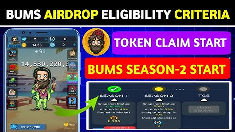 🔴Bums Airdrop Season-1 Completed ✅ | Bums Airdrop Season-2 Start 🚀 | Bums Eligibility Criteria