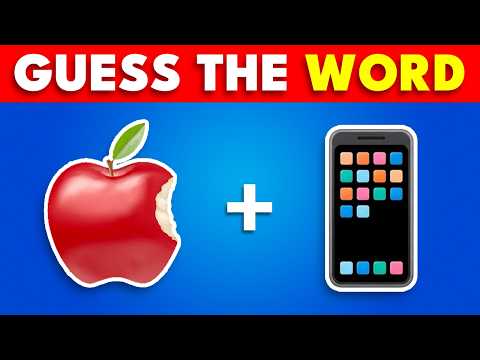 Guess the WORD by Emoji! 🤔🧠🧐 | Super Fun Emoji Quiz Challenge
