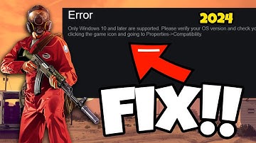How To Fix GTA 5 Only Windows 10 and Later Are Supported in 2024 | GTA V Windows Error Fix