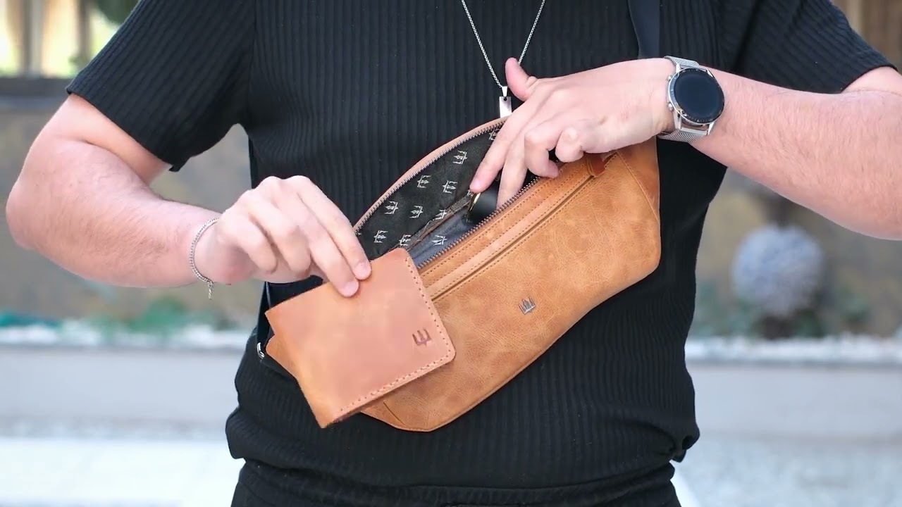 TUDOR HAKİKİ DERİ BEL ÇANTA