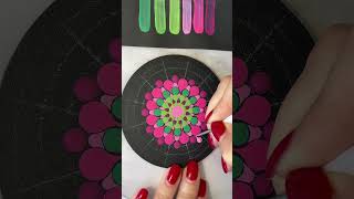 Color palette ideas Dot mandala painting/Easy DotArt tutorial #mindfulart #dotmandala #diy #artflow