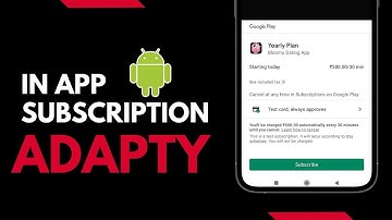In-app Subscriptions in Android with Adapty - Android in app subscription system