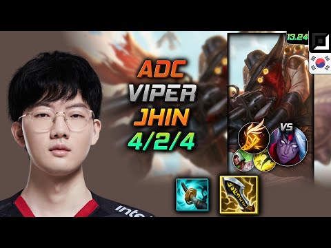 Jhin Adc Build Viper Infinity Edge Fleet Footwork - LOL KR GrandMaster Patch 13.24