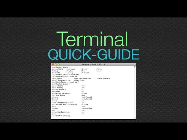 Basic Terminal Usage - Cheat Sheet to make the command line EASY 