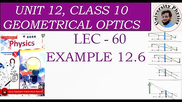 Example 12.6 class 10th physics | chapter 12| Geometrical Optics