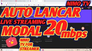 TUTORIAL SETTING FOR LIVE STREAMING OBS NIMO TV 20 mbps | AUTOMATIC CURRENT screenshot 2