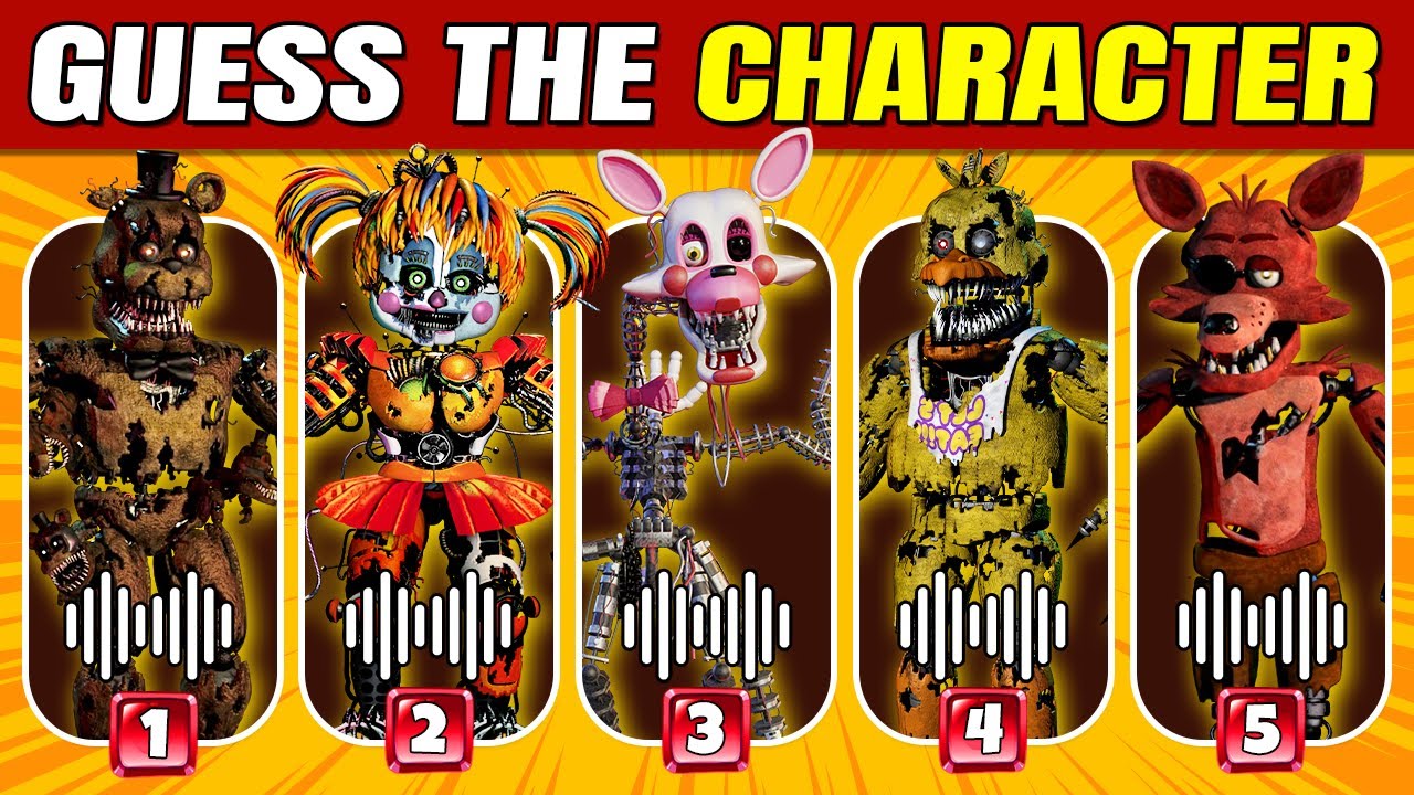 Guess The FNAF Character by Voice Fnaf Quiz Five Nights At Freddys ...