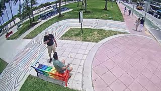 Men accused of defacing LGBTQ bench with antisemitic graffiti in Miami Beach