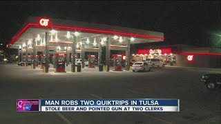Police search for suspect after QuikTrip armed robbery